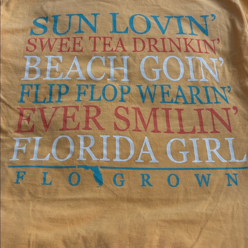 Yellow FloGrown Logo Graphic Tee